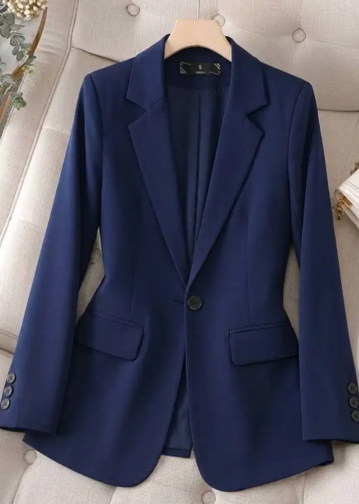 blazer perempuan model korea slim fit