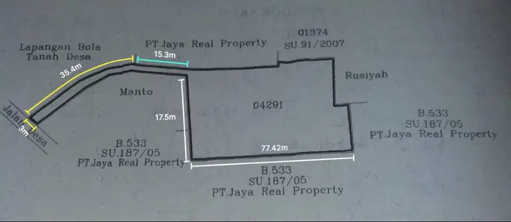 Jual Tanah Bintaro Parigi 1507 m²