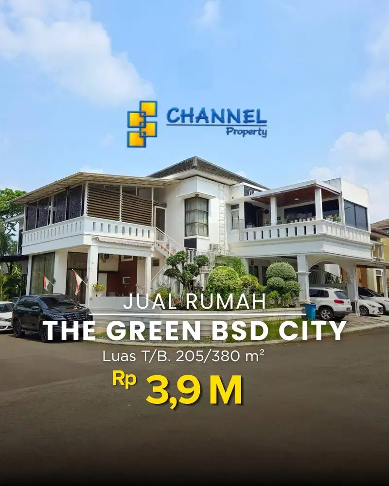 JUAL Rumah Bagus SHM Posisi Hoek The Green BSD