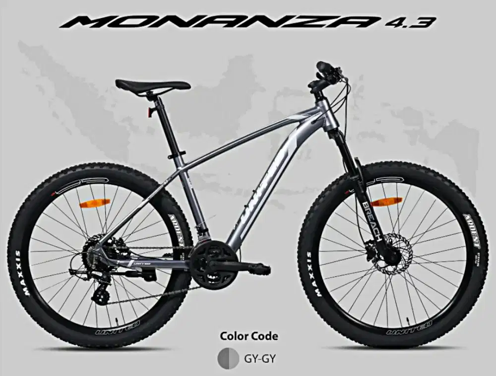 United 27.5 Monanza 4.3 alloy Shimano altus 3x8speed Hidrolik ForkLock