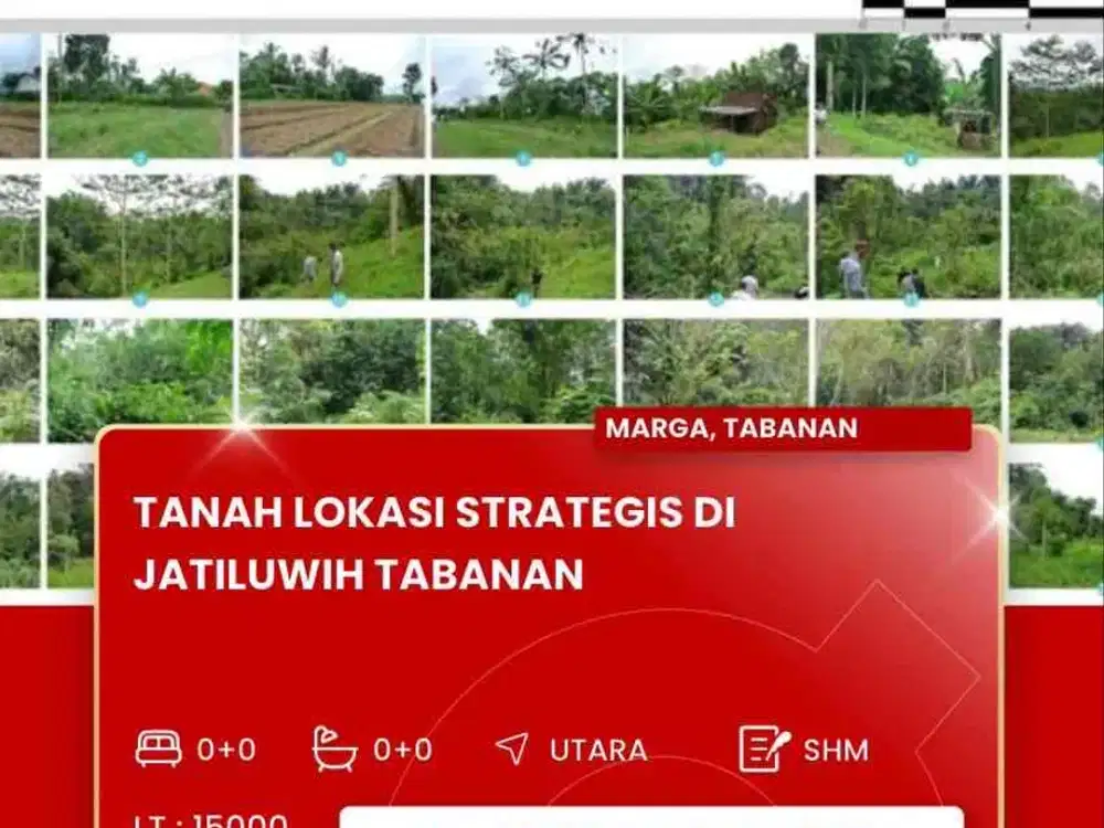 DIJUAL TANAH STRATEGIS DEKAT JATILUWIH TABANAN BALI