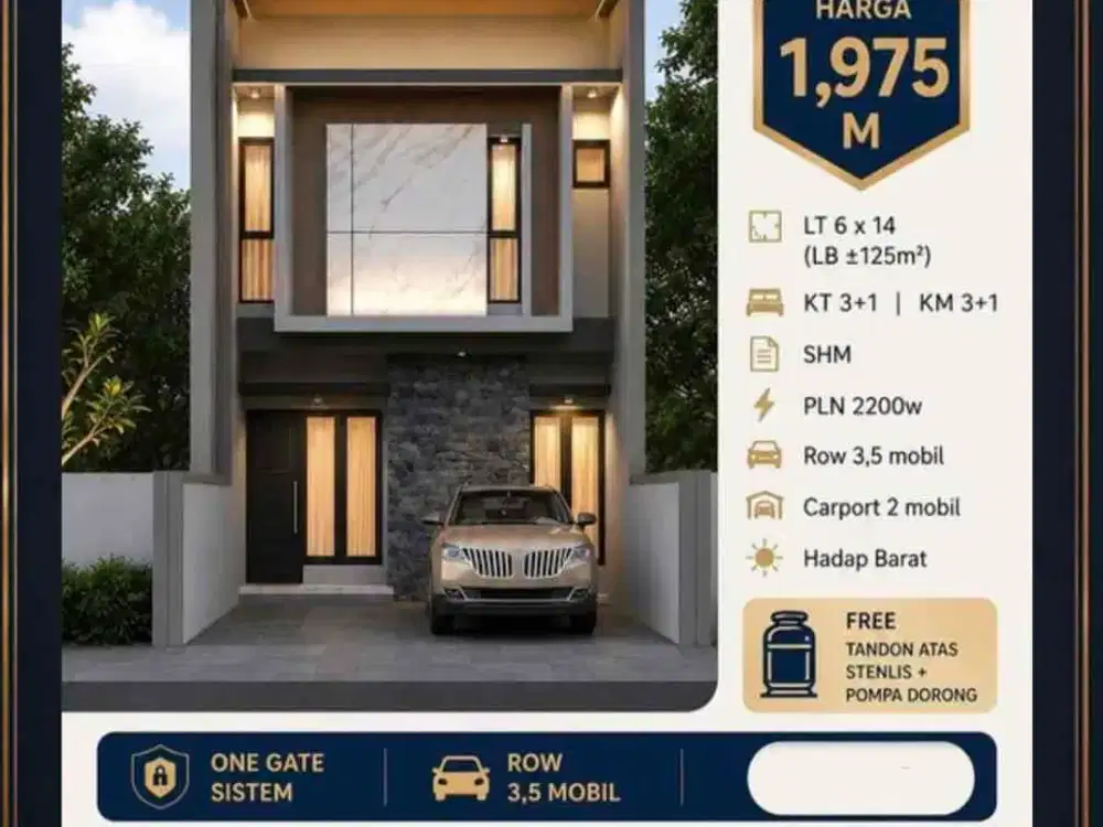 Dijual Rumah Manyar! 2 Lantai! Baru Gress!