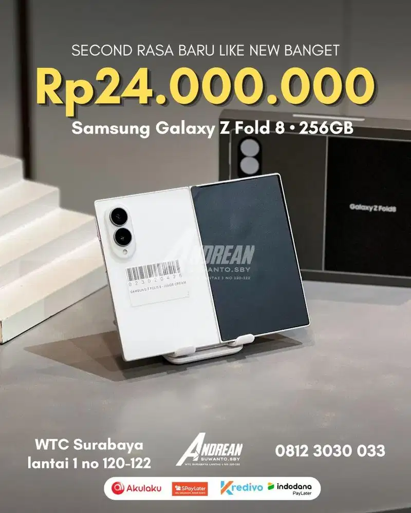 Samsung Zfold 8 wide 256gb Buka Segel