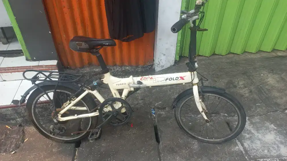Sepeda lipet merk fold x  ALOY ALMUNIUM minus