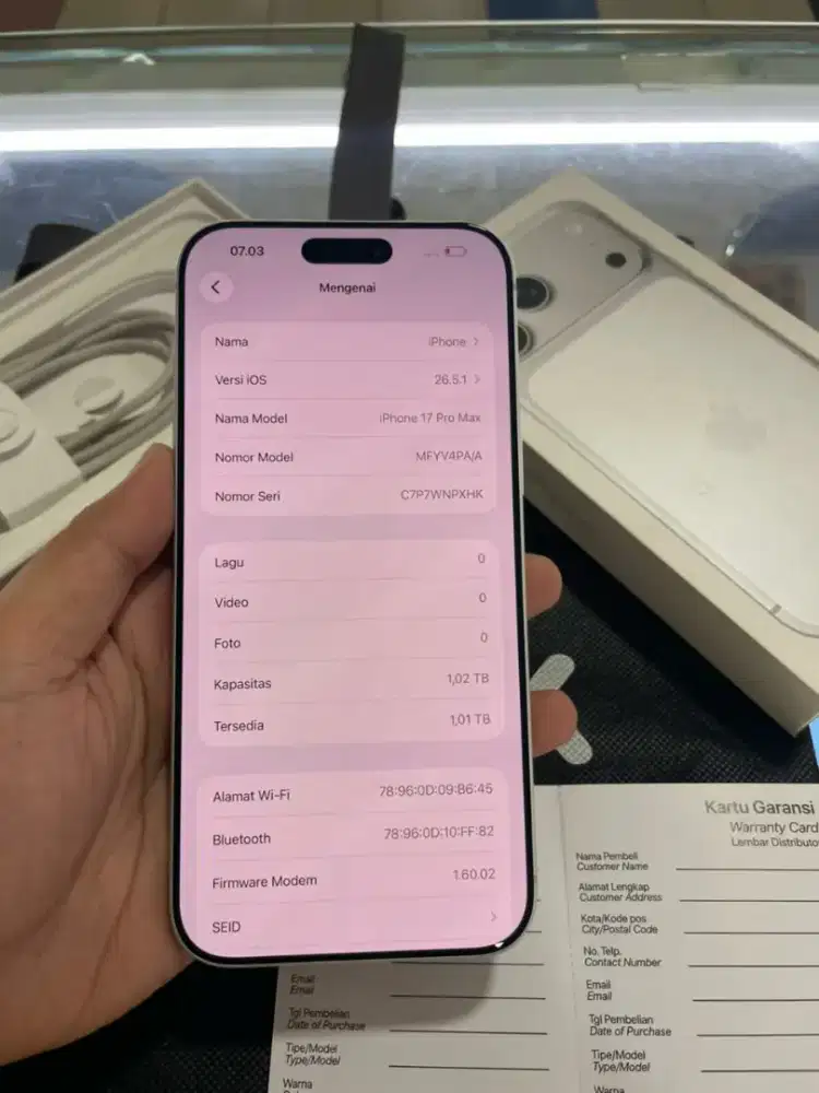 iphone 17 promax 1TB iBox