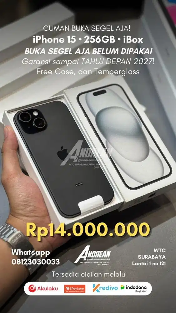 Iphone 15 256gb Ibox Buka Segel