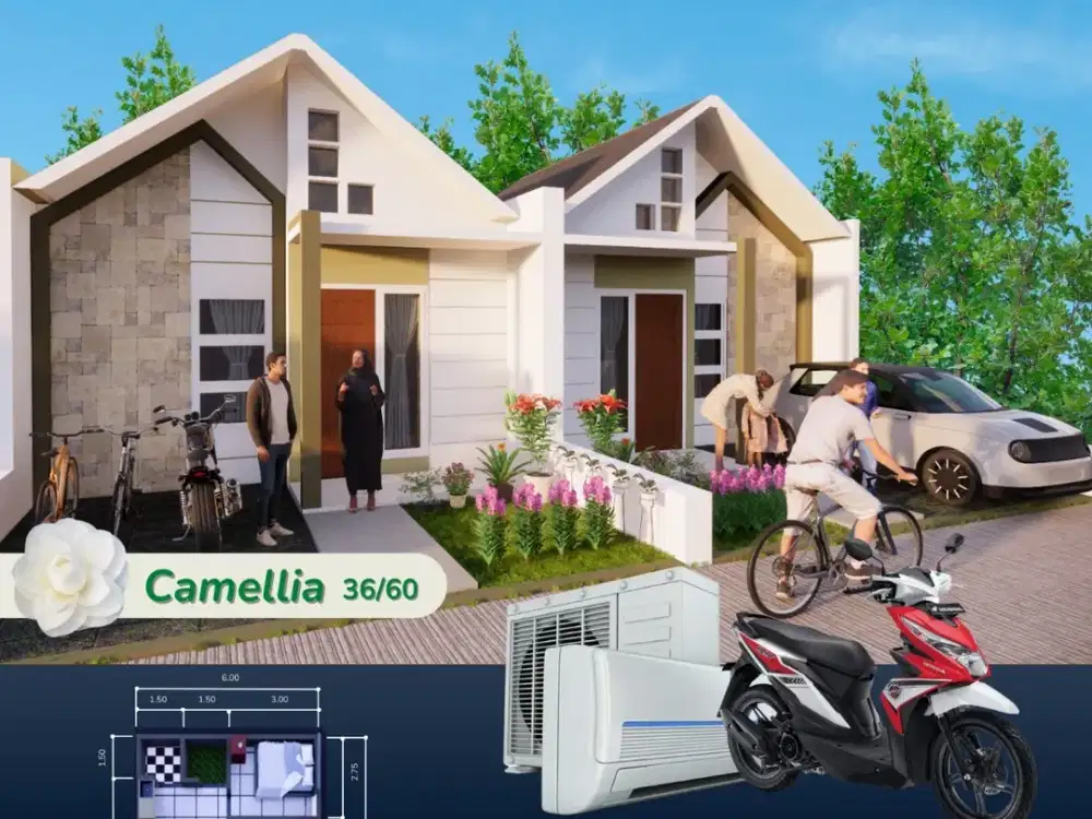 RUMAH HARGA 300JTAAN DEKAT DENGAN TOL TARUMAJAYA