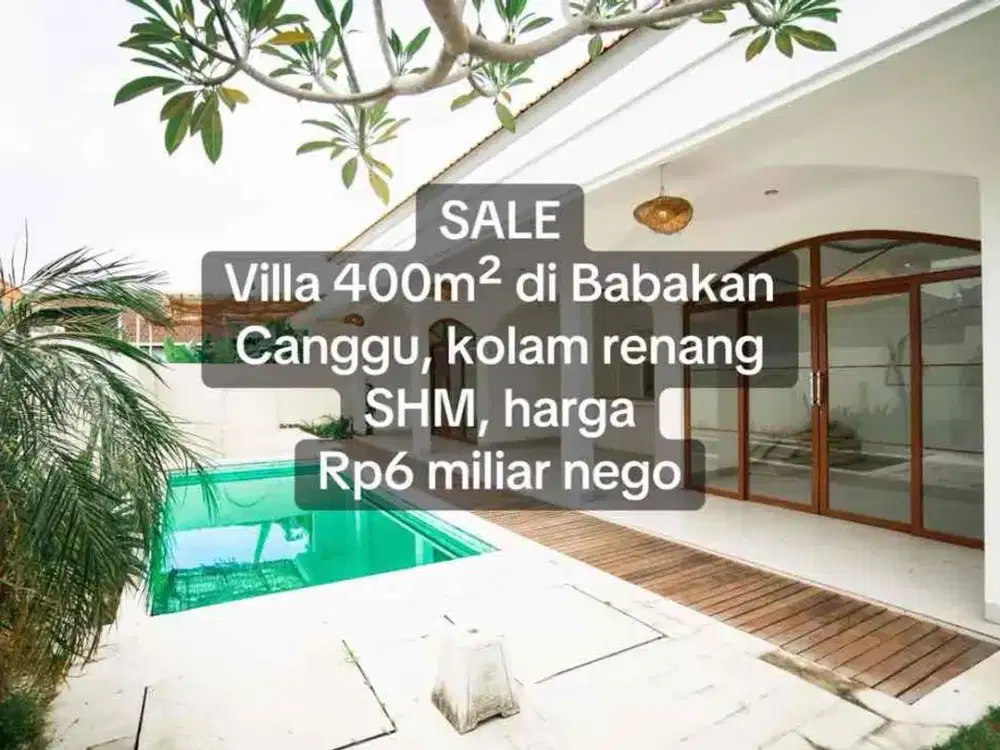 SALE Villa 400m² Zona Kuning Babakan Canggu