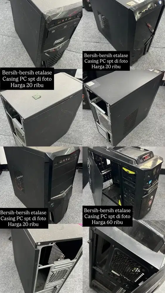 Berbagai Casing Komputer dari harga 20 ribu ada dan masih banyak lagi