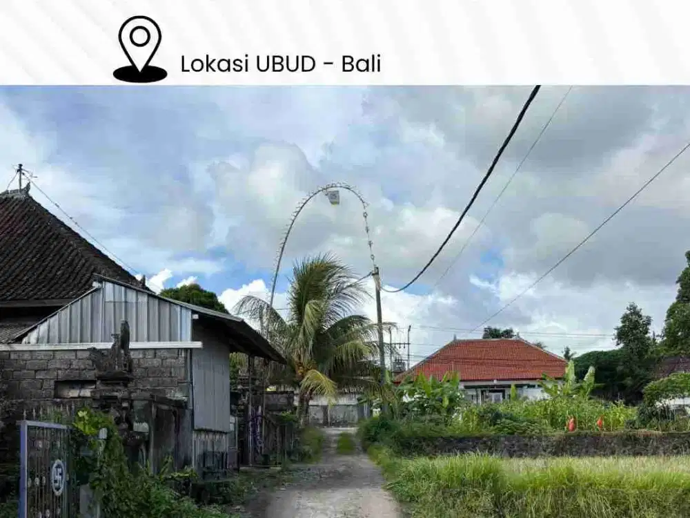 DIJUAL TANAH LOKASI UBUD / Jln. Tatiapi kelod - Ubud Bali