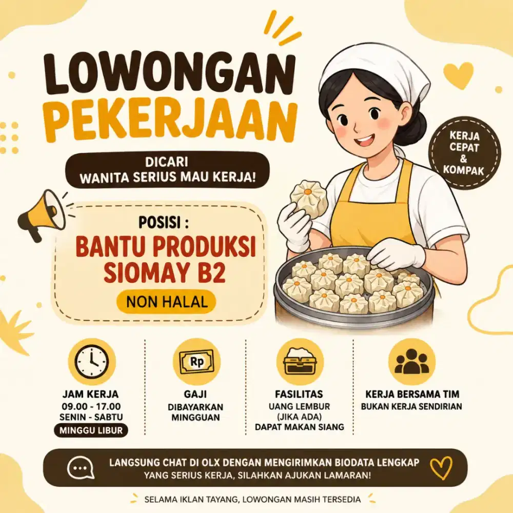 STAFF PRODUKSI SIOMAY BABI NON HALAL
