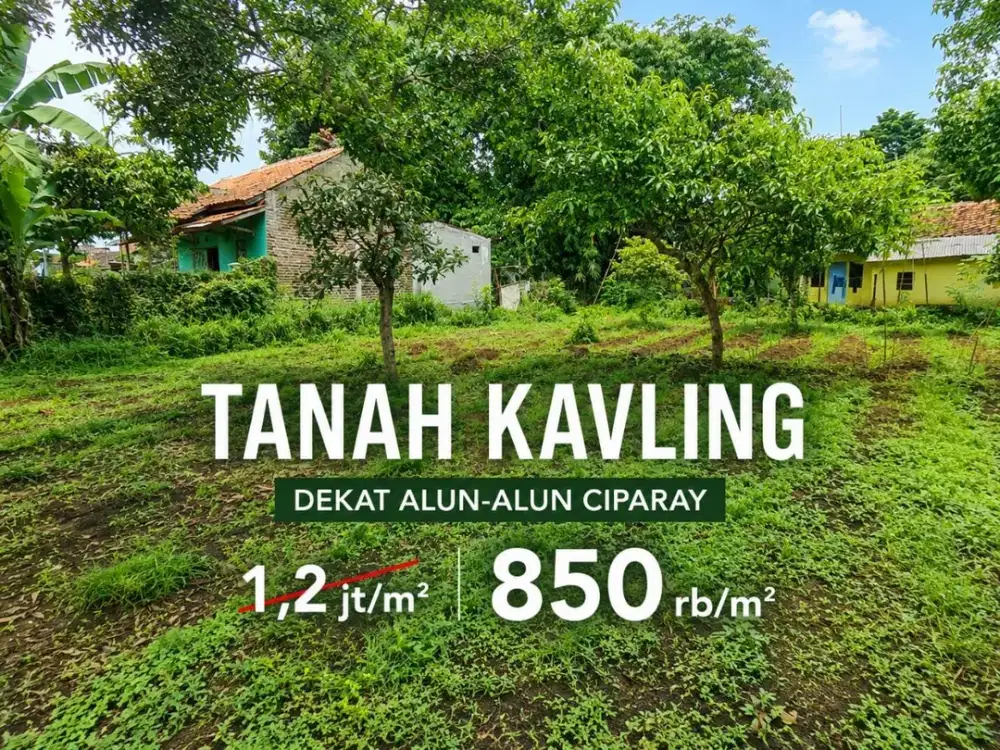 Jual Tanah Kavling Ciparay, Dekat Alun-Alun Ciparay