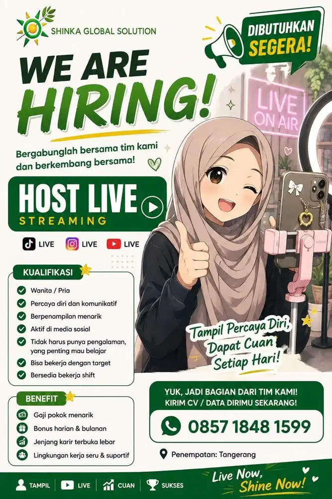 OPEN LOKER HOST LIVE
