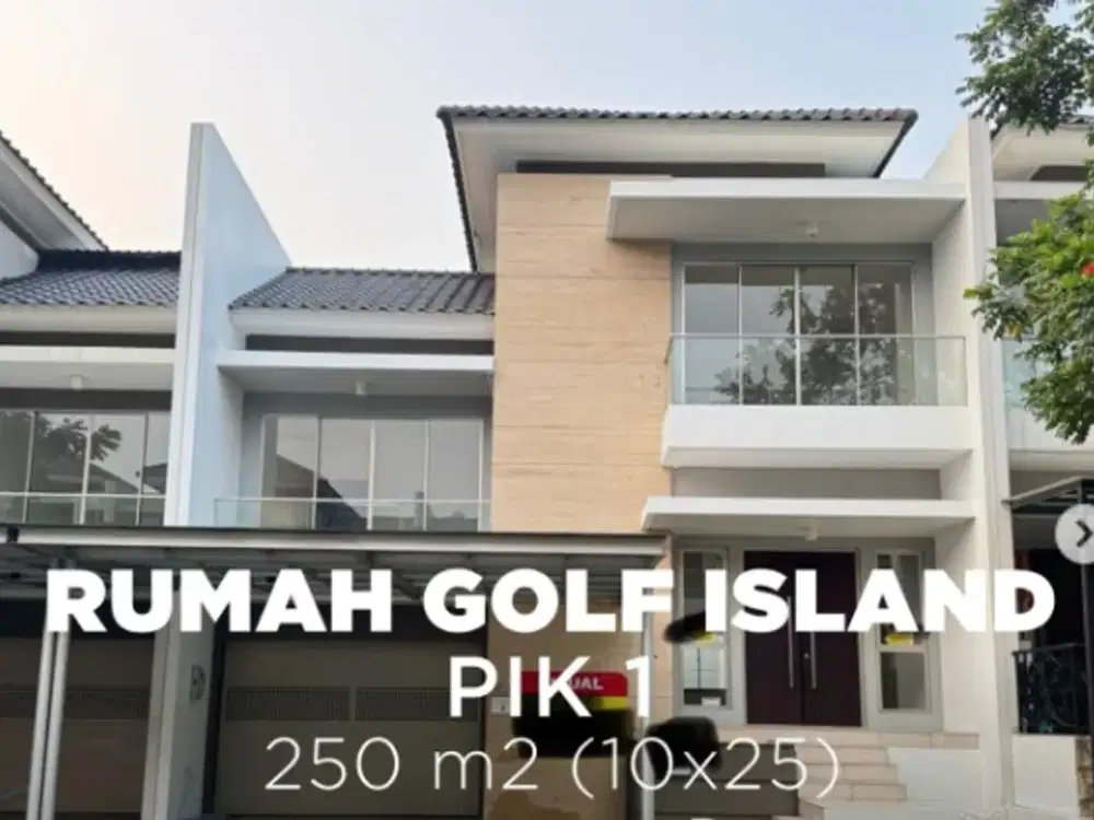 Di Jual Termurah Rumah Di Golf Island uk 250m2 brand new Jakut