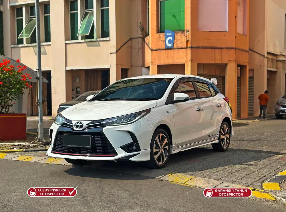 KM 39rb Yaris TRD matic 2021 AT Sportivo Toyota putih sdr GR