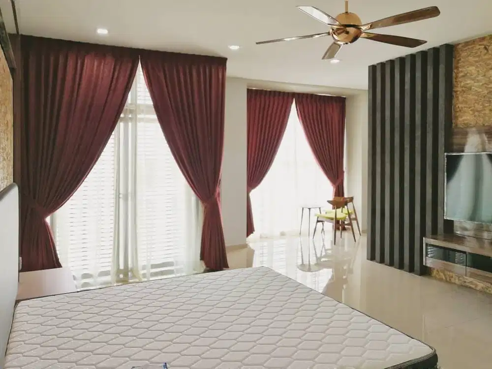Gorden Vertikal/Vertical Blinds Roll/Roller Krey Wallpaper Dinding 3D