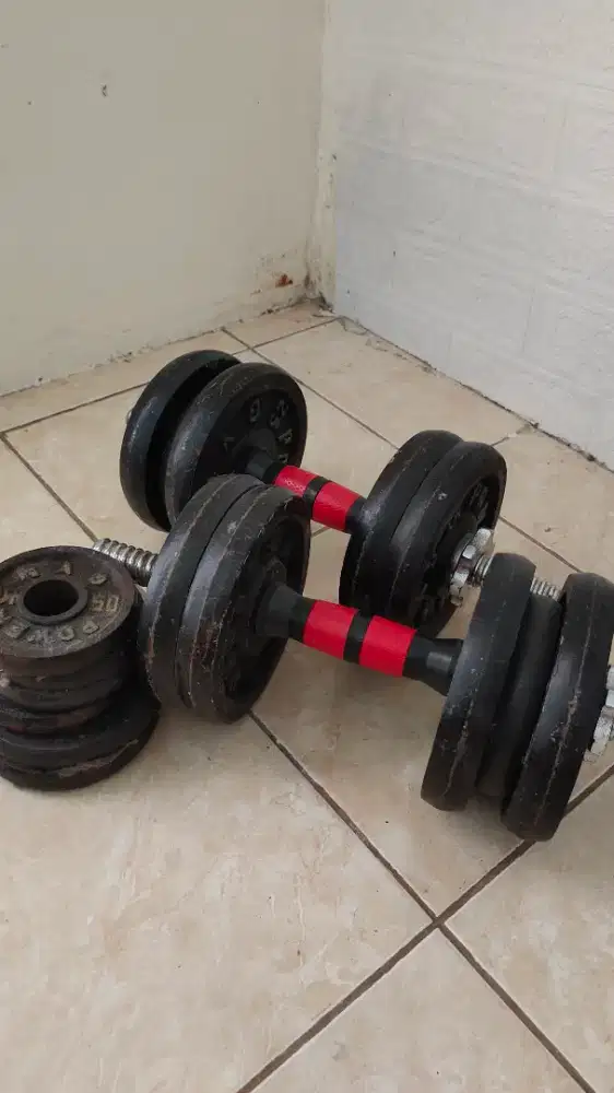 Dumble set besi padat