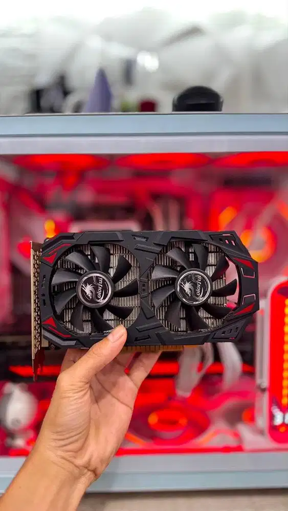 VGA PC GTX 1050 Ti 4GB DDR5 128Bit Dual Fan Colorfull Normal Garansi