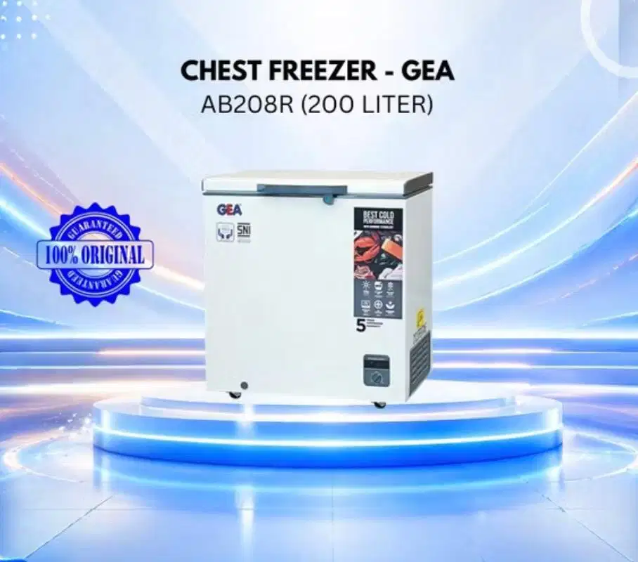 FREEZER GEA 200L BARU BELUM TERPAKAI