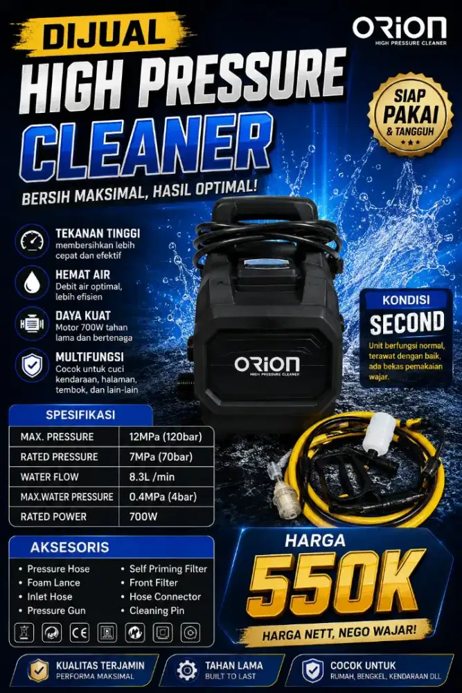 High Pressure Cleaner Orion