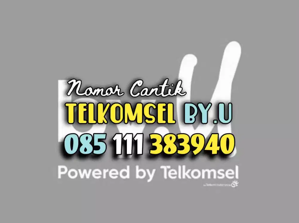 (bisa COD) Nomor CANTIK kartu TELKOMSEL By.U HOKI RAPI NAIK 383940