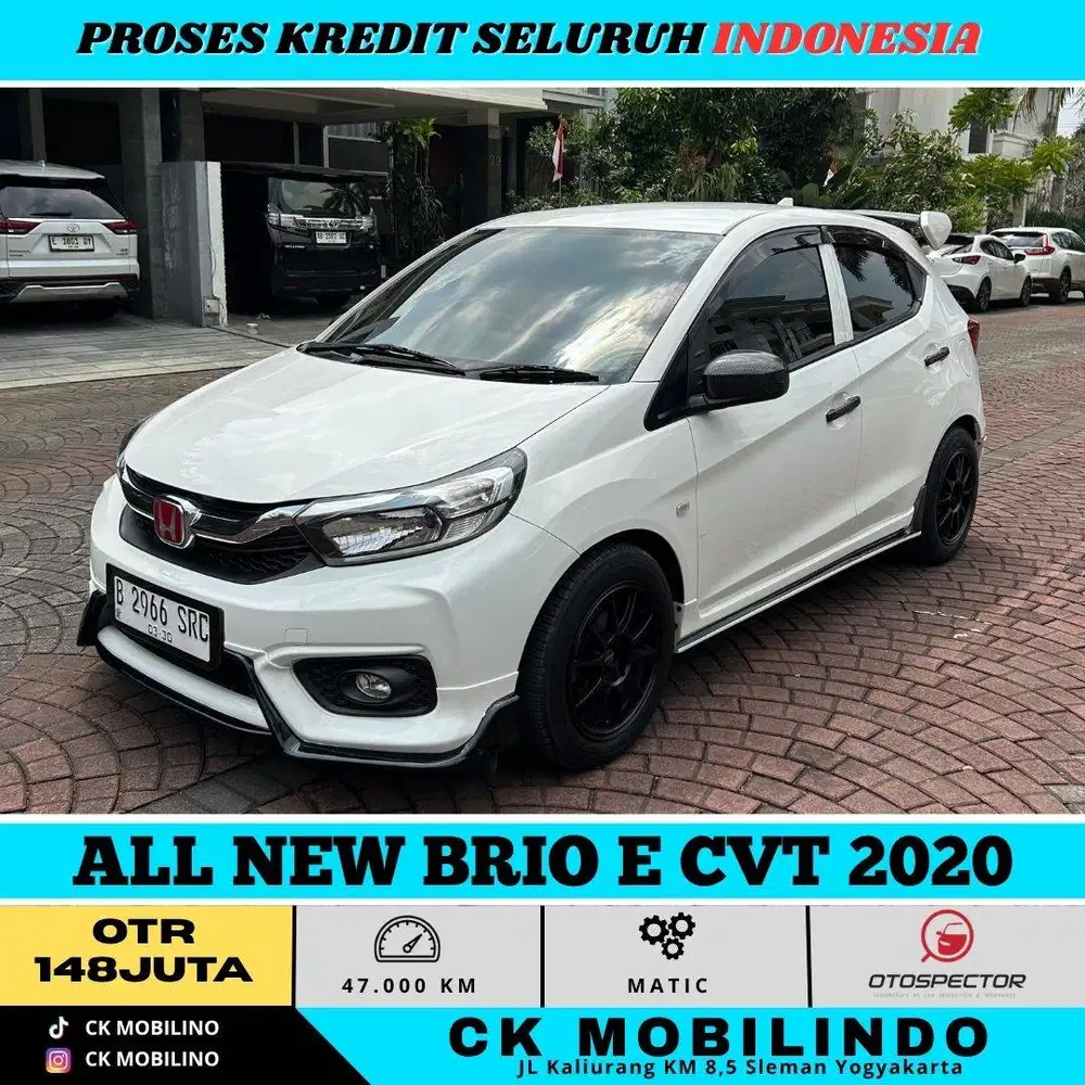 ALL NEW BRIO E CVT 2020 PUTIH PEMAKAIAN 2021