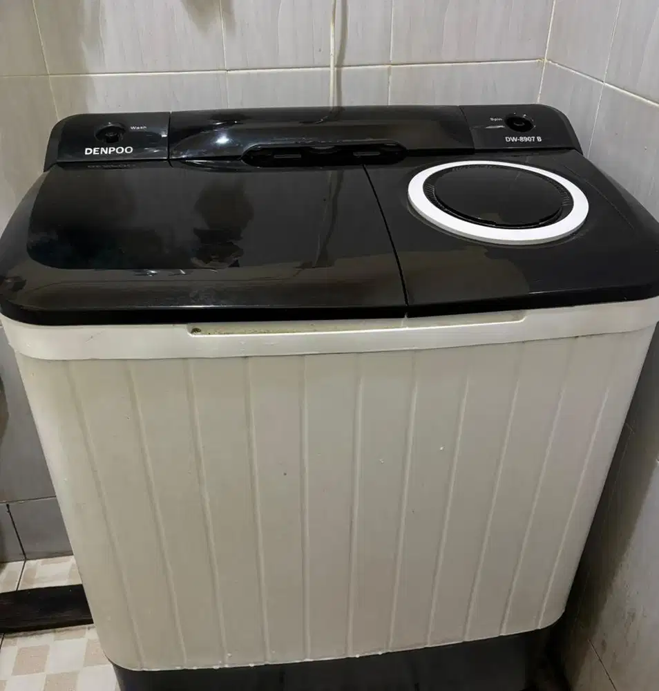 Mesin cuci DENPOO MESIN CUCI DW 8907 4P 8KG 2 TABUNG