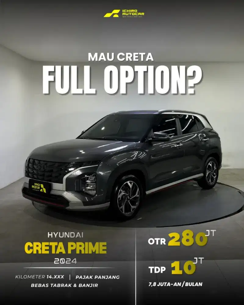 [Km Low 15rb] HYUNDAI CRETA PRIME 2024