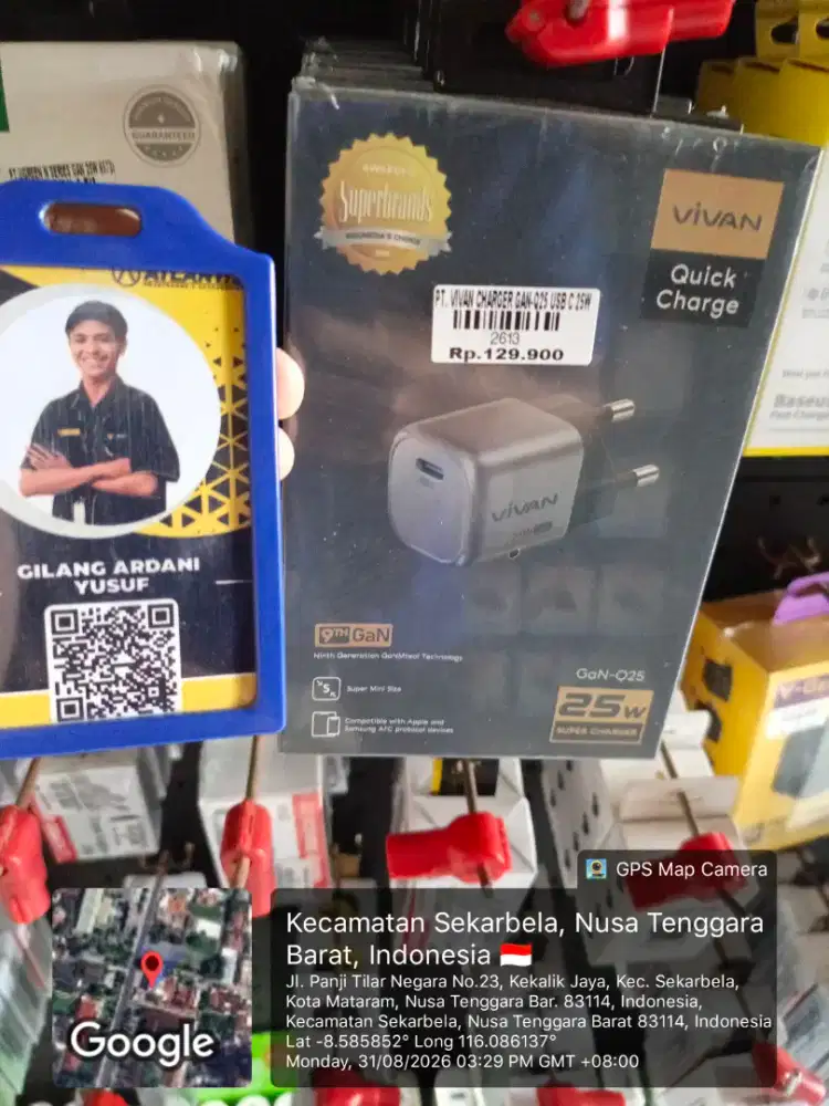 VIVAN CHARGER GAN-Q25 USB C 25W