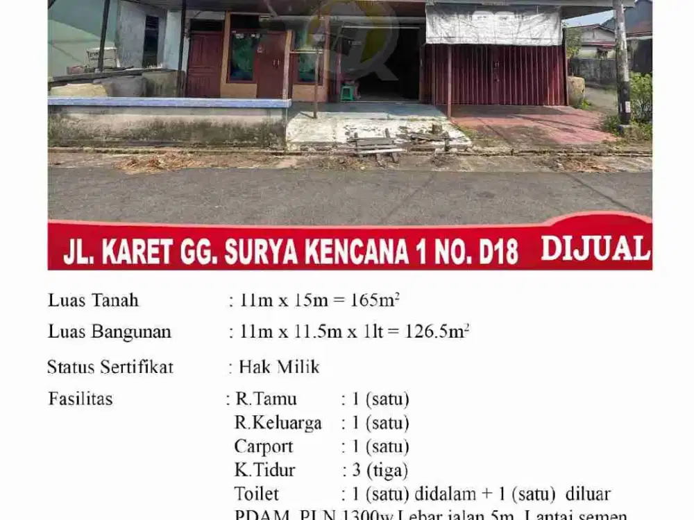 Posisi Hook, rumah tempat tinggal + tempat usaha