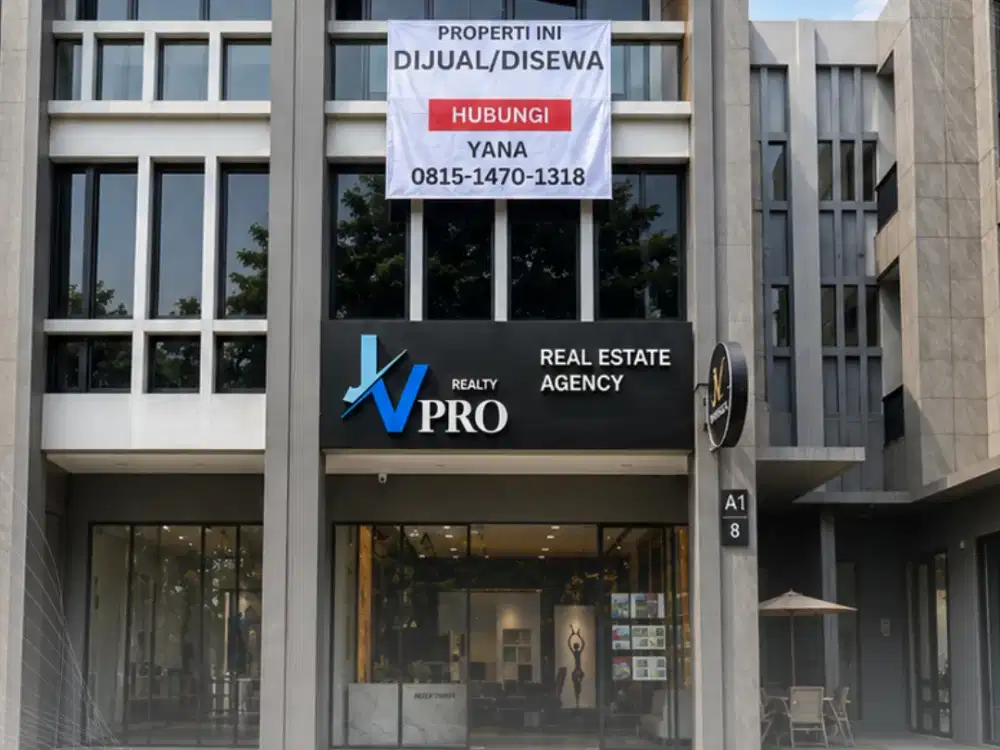 Ruko 3 Lantai Ukuran 8x15 di Delrey, BSD – Strategis untuk Bisnis & Investasi