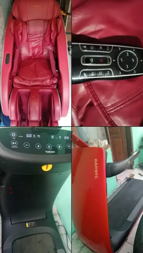 Kursi pijat / massage chair free threadmill