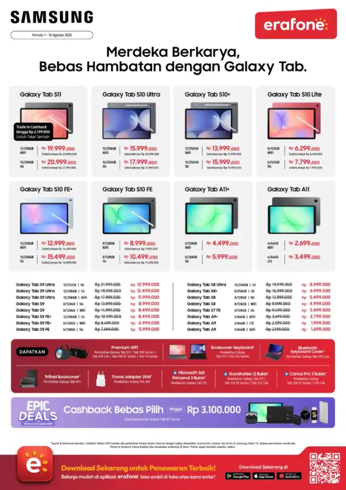 Samsung Tab series promo cicilan bisa 0% bunga dan tanpa dp