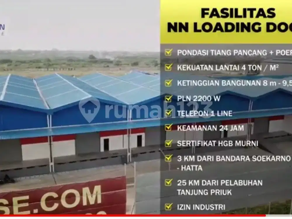 Disewakan Gudang Royal Kosambi Dadap Tangerang