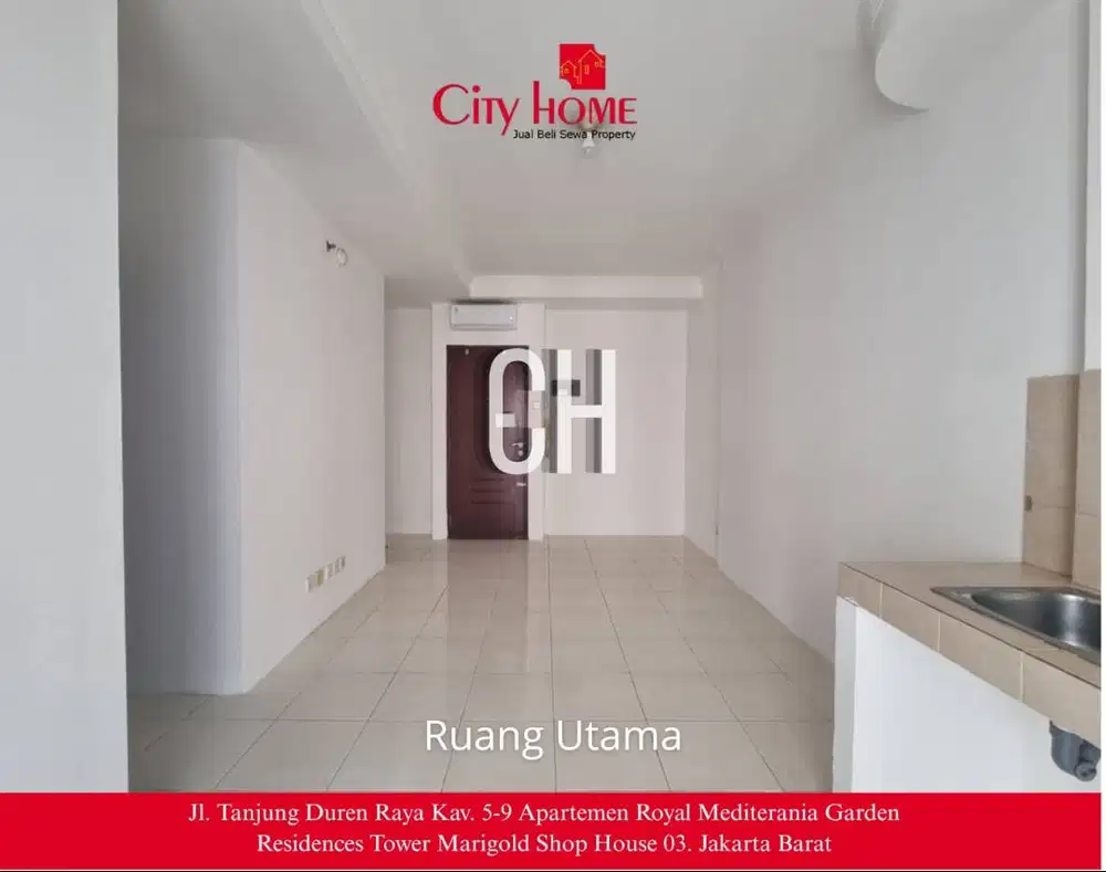 Apartemen 2BR 42m² Unfurnished – Mediterania Garden Residences 2