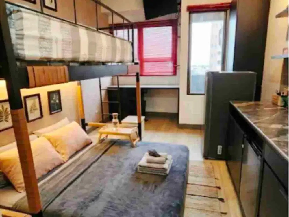 Di Sewakan Bulanan Puncak Permai STUDIO Full Furnish Design LOFT (Muat 3 Org)