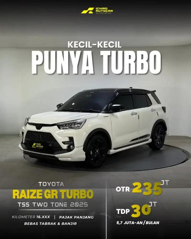 [Low Km 15rb] TOYOTA RAIZE GR TSS TWO TONE 2025