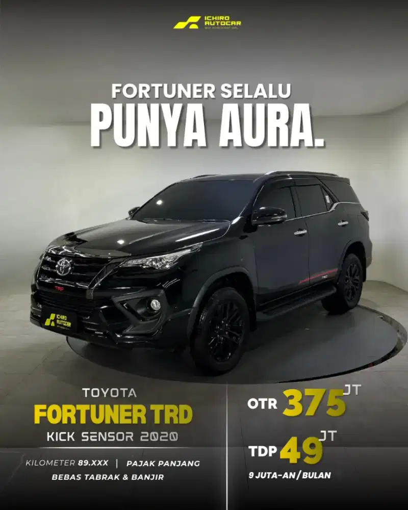 [Cash 405jt] TOYOTA FORTUNER TRD KICK SENSOR 2020
