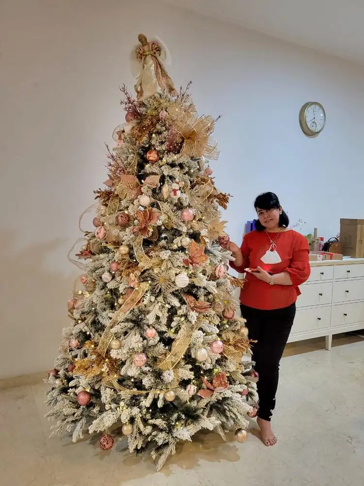 POHON NATAL MEWAH KOMPLIT SET JUAL CEPET