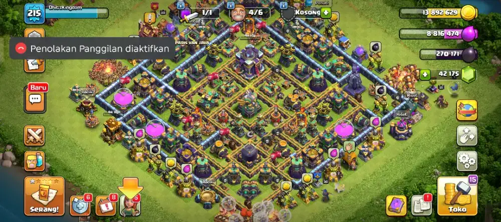 Akun CoC Full Diamond