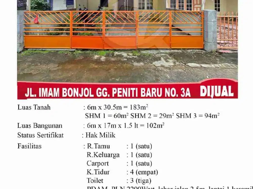 Lokasi kota, dekat fasilitas umum