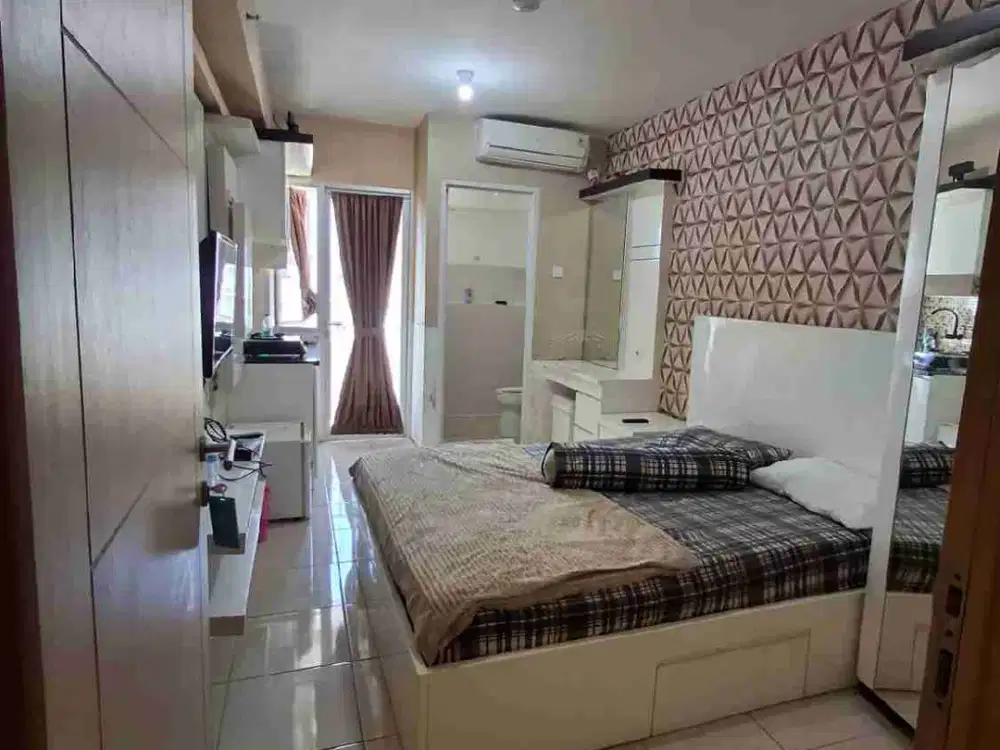 Sewa bulanan studio furnish apartemen educity by educity