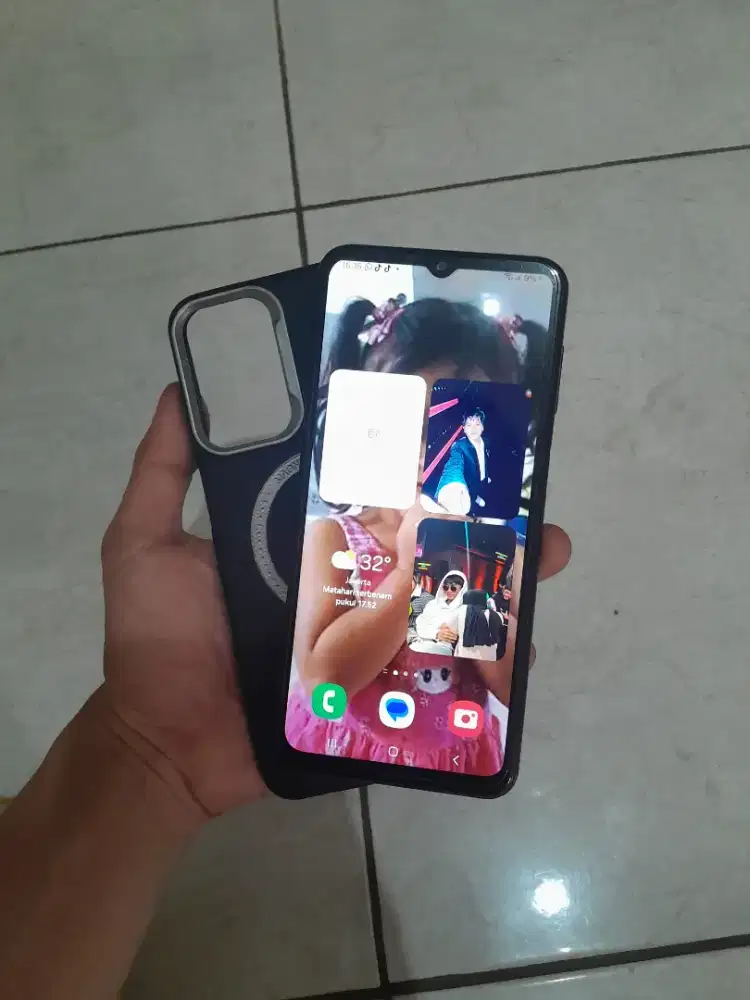 Samsung a23 5G ram 6+6/128 minus pemakaian kelengkapan hp cas aja