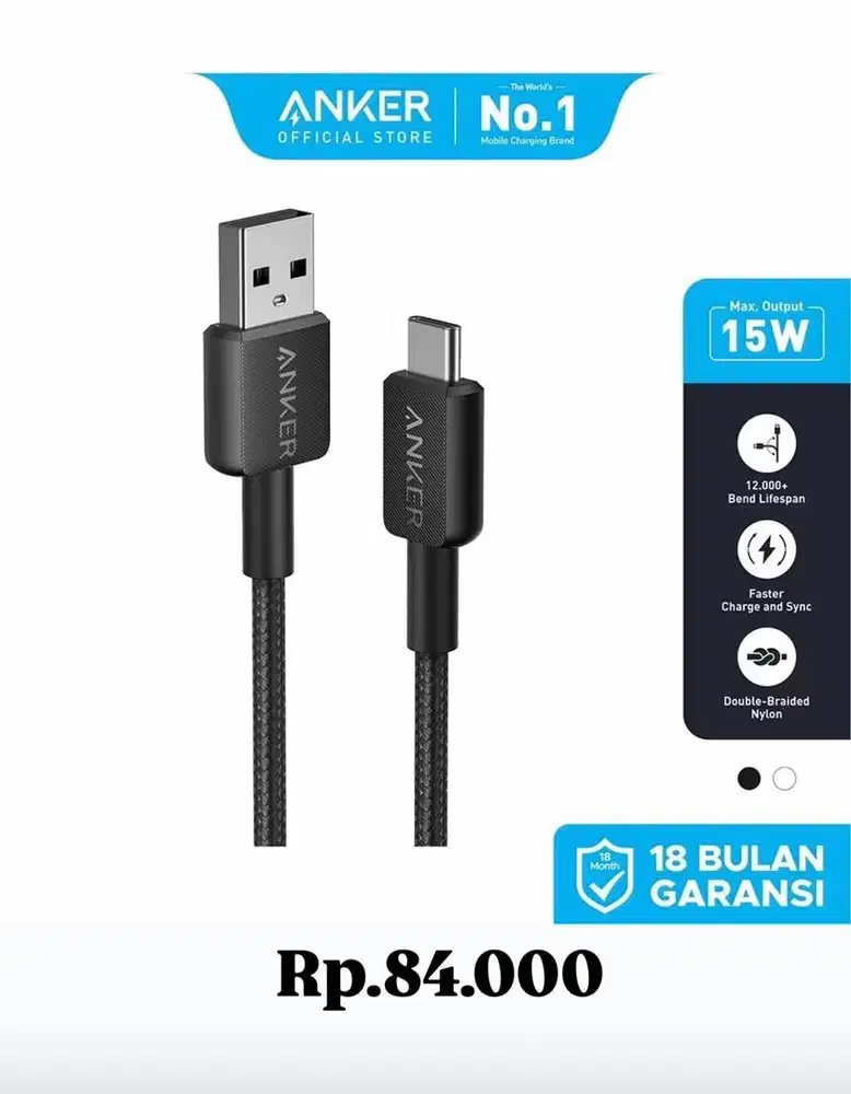 cabel data anker usb to type c