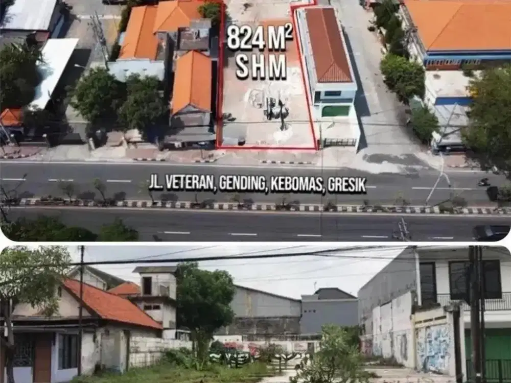 Dijual Tanah Komersial di Nol Jalan Raya Veteran Gresik