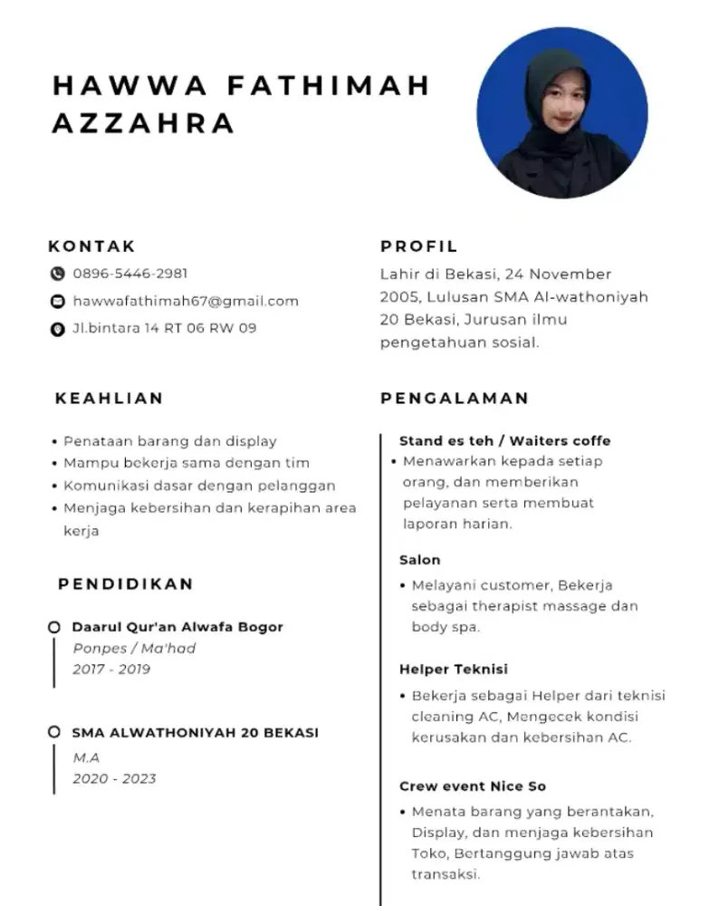 Info loker - Nyari part time