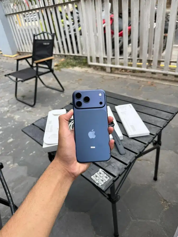iphone 17 pro max 256gb blue ibox resmi fullset original