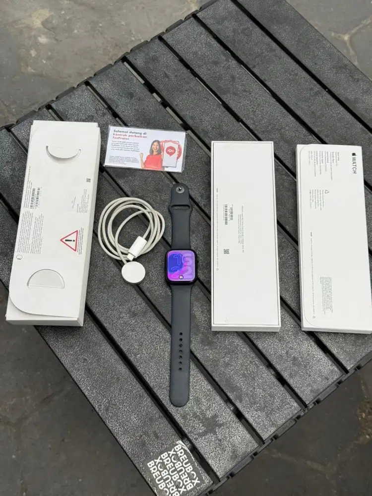 Apple Watch Series 9 45mm iBox resmi fullset original BH 100