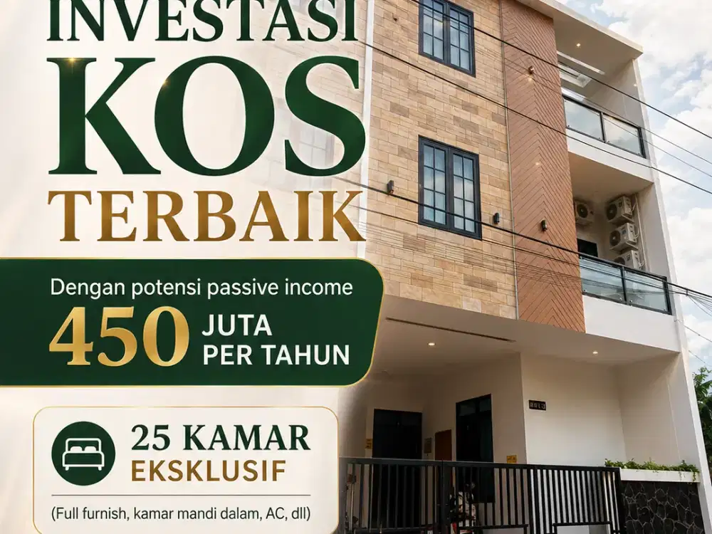 Rumah Kost Exclusive Full Penghuni 50 Meter dari Kampus UIN Malang