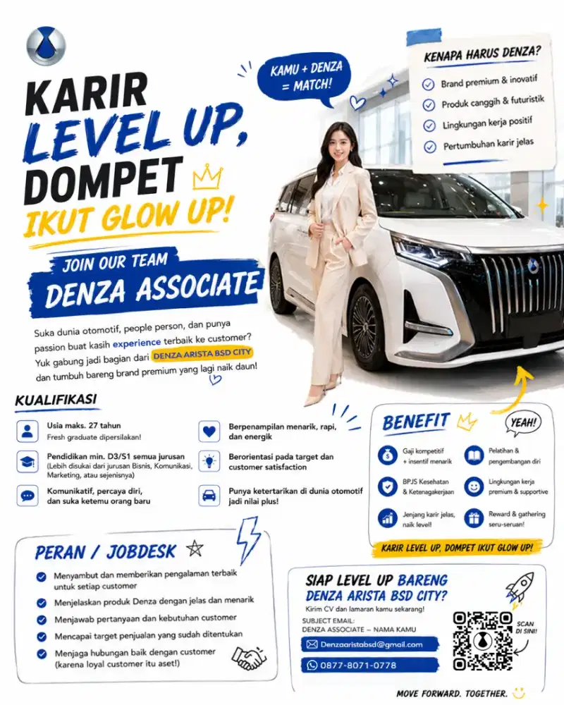 LOWONGAN SALES MOBIL PREMIUM. SALES DENZA